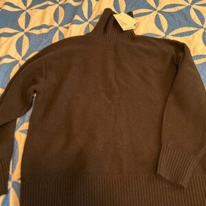 COS New black wool turtleneck sweater (Sz S but oversized)
